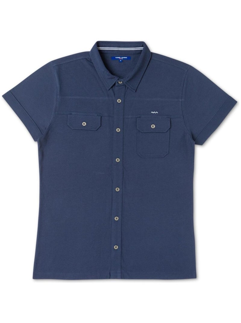 Chemise Chemisier Mc Homme Terre de Marins Bleu - Kiabi