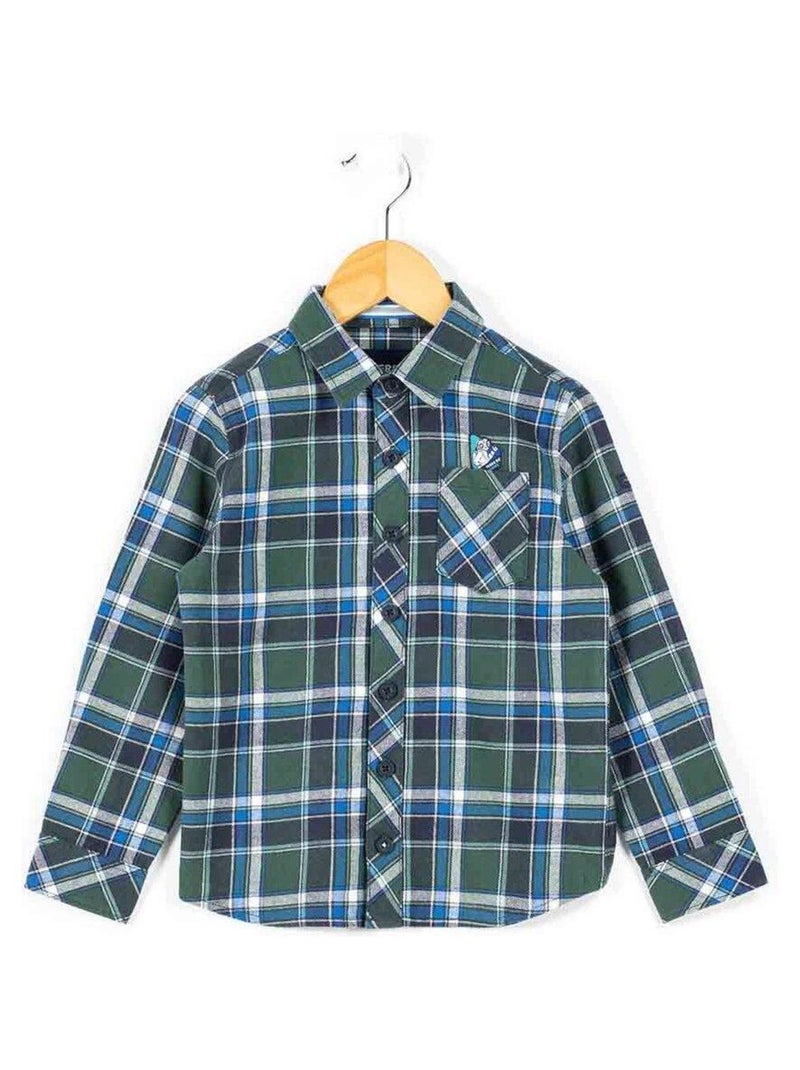 Chemise Chemisier Ml Garçon Terre de Marins Vert - Kiabi