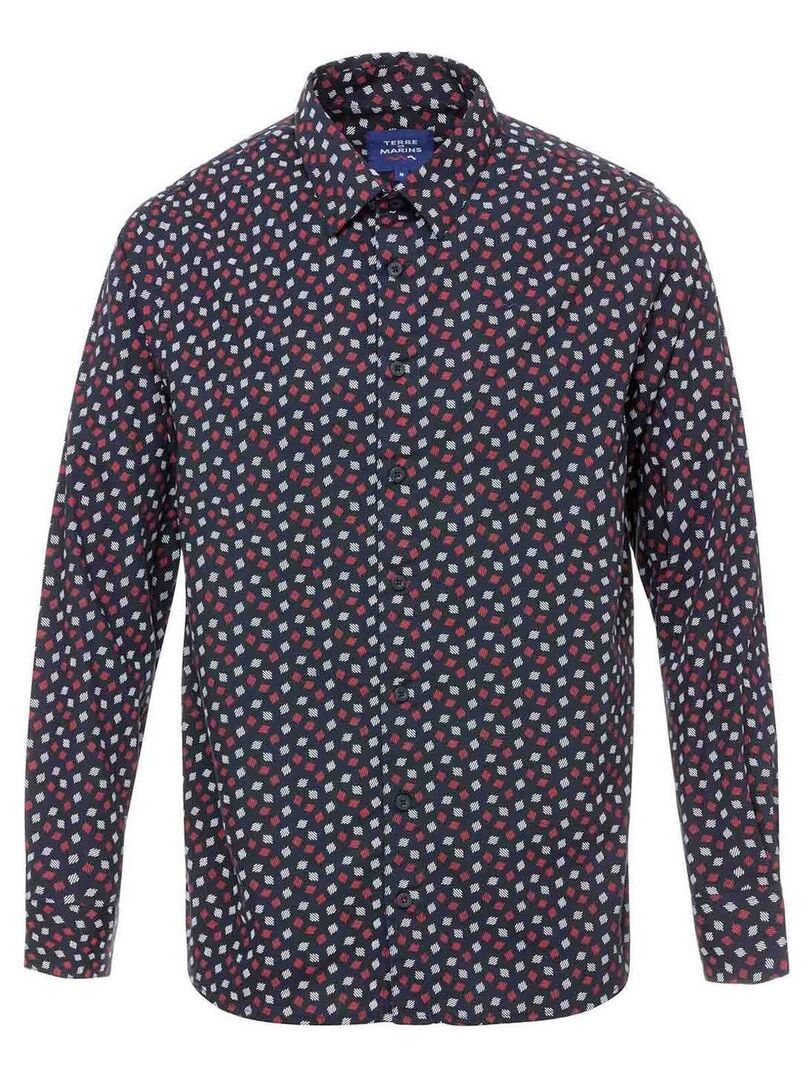 Chemise Chemisier Ml Homme Terre de Marins Bleu - Kiabi