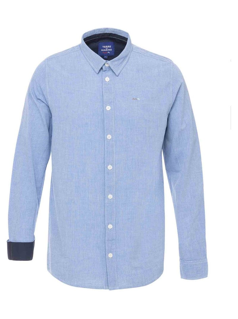 Chemise Chemisier Ml Homme Terre de Marins Bleu - Kiabi