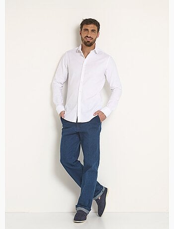 Chemise chic en stretch coupe ajustée - Afibel