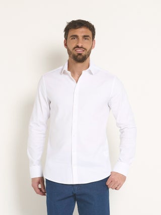 Chemise chic en stretch coupe ajustée