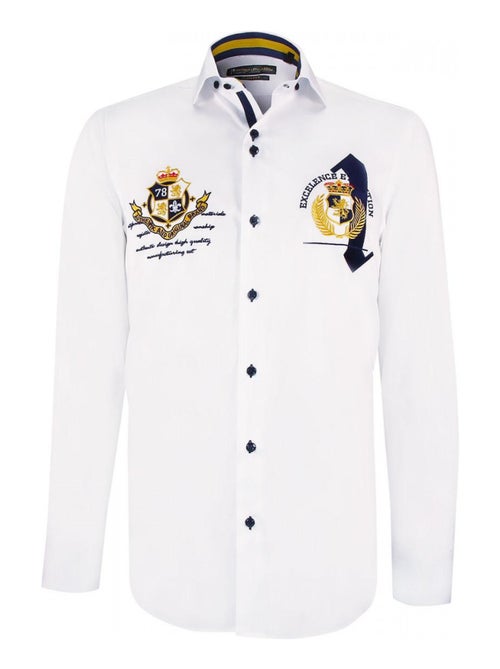 Chemise cintrée à broderies UNO - Kiabi