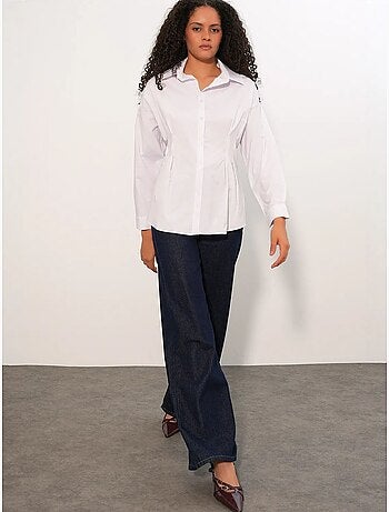 Chemise cintrée en popeline à boutons bdart