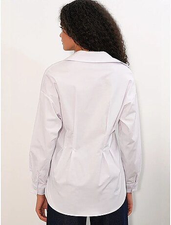 Chemise cintrée en popeline à boutons bdart