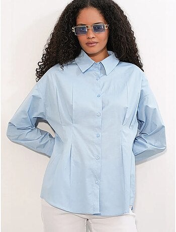 Chemise cintrée en popeline à boutons bdart
