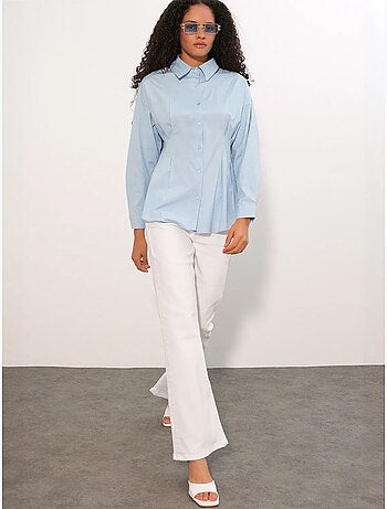 Chemise cintrée en popeline à boutons bdart