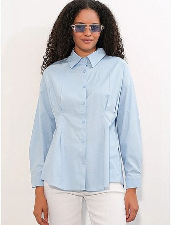 Chemise cintrée en popeline à boutons bdart