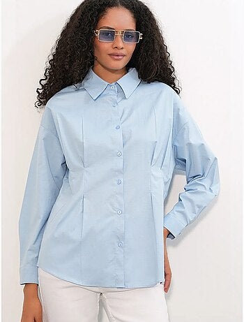 Chemise cintrée en popeline à boutons bdart