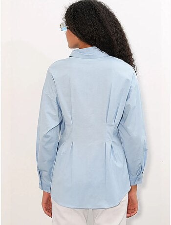 Chemise cintrée en popeline à boutons bdart
