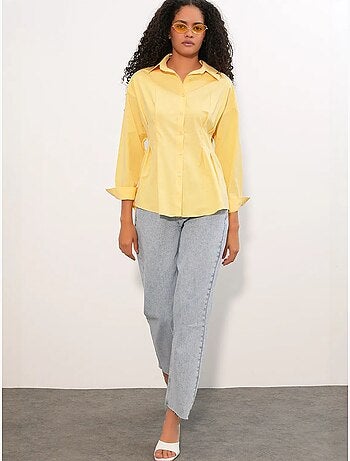 Bdart chemise cintrée en popeline à boutons