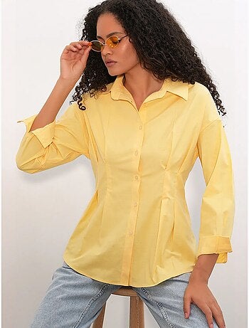 Bdart chemise cintrée en popeline à boutons