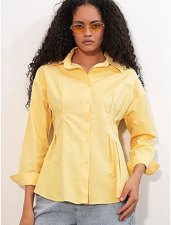 Bdart chemise cintrée en popeline à boutons