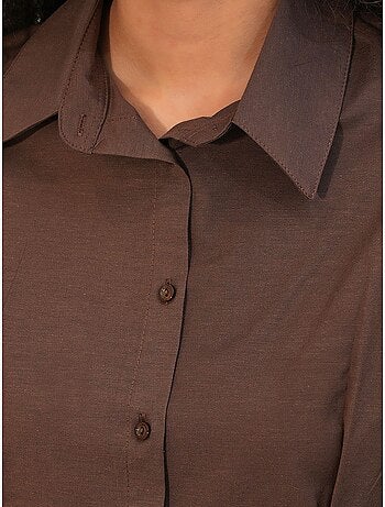 Chemise cintrée en popeline à boutons bdart