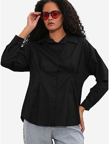 Chemise cintrée en popeline à boutons bdart