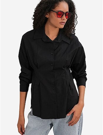 Chemise cintrée en popeline à boutons bdart