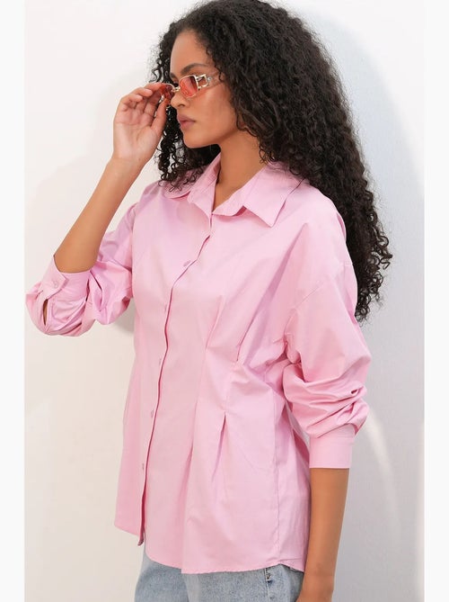Chemise cintrée en popeline à boutons bdart - Kiabi Chemise cintrée en popeline à boutons bdart - Kiabi