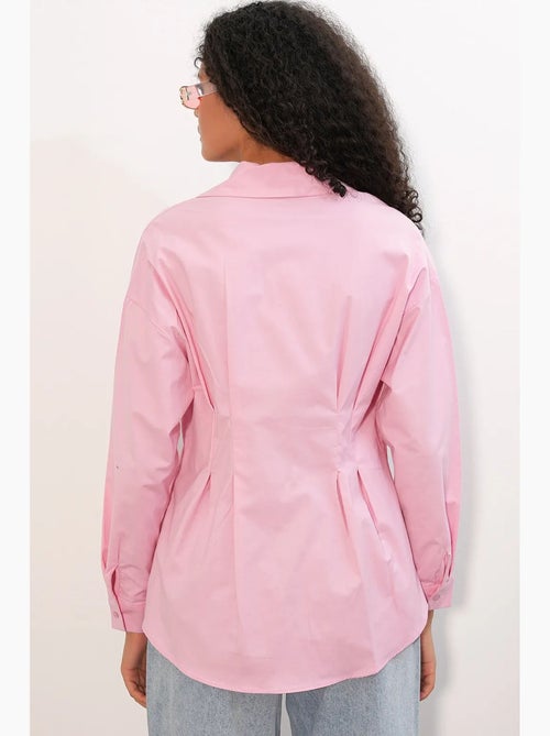 Chemise cintrée en popeline à boutons bdart - Kiabi Chemise cintrée en popeline à boutons bdart - Kiabi