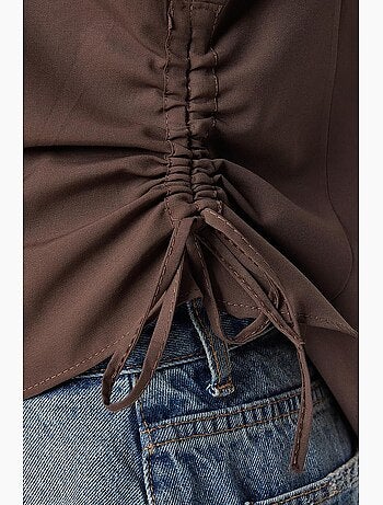 Chemise cintrée en popeline avec fermeture à boutons istanbul