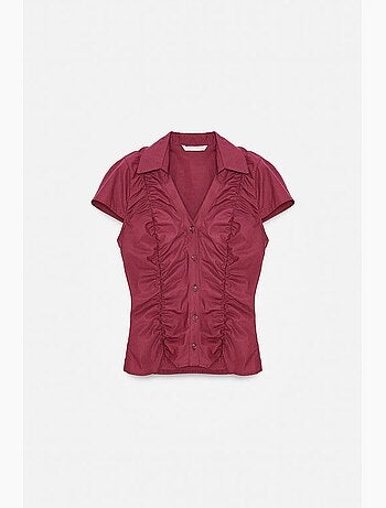 Chemise cintrée en popeline de coton boutonnée dilvin