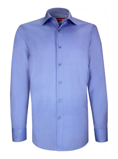 Chemise cintrée tissu armuré POINT - Kiabi