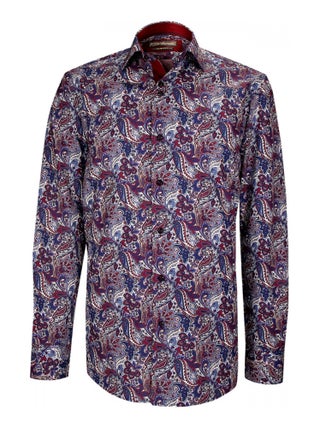 Chemise cintrée tissu imprimé CASHMO
