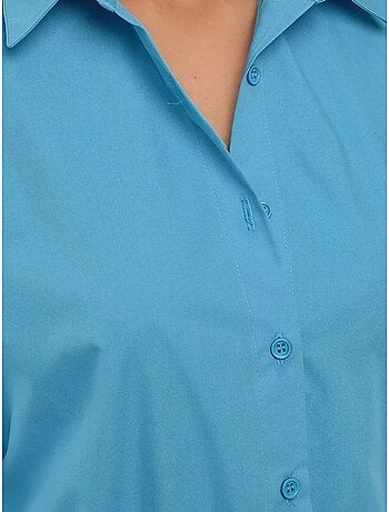 Chemise classique en coton à manches longues