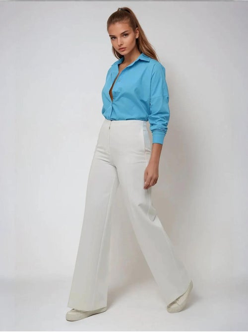 Chemise classique en coton à manches longues - Kiabi Chemise classique en coton à manches longues - Kiabi