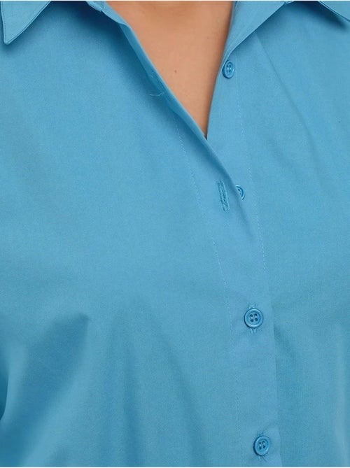 Chemise classique en coton à manches longues - Kiabi Chemise classique en coton à manches longues - Kiabi