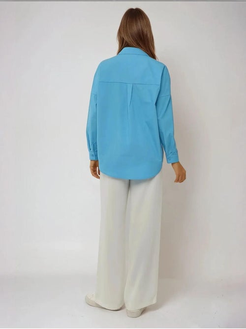 Chemise classique en coton à manches longues - Kiabi Chemise classique en coton à manches longues - Kiabi
