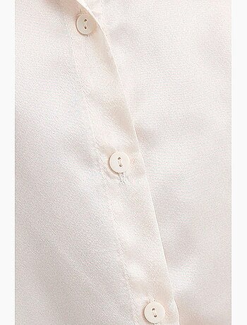 Chemise classique en satin hiccup