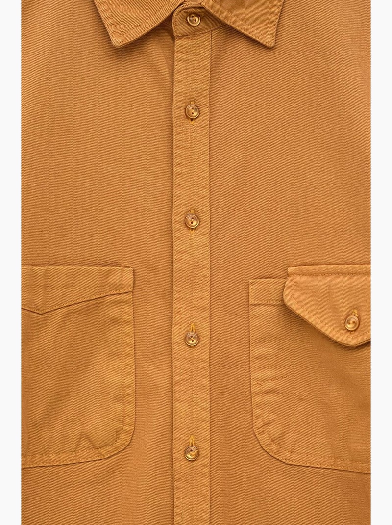 Chemise classique giesto Camel - Kiabi