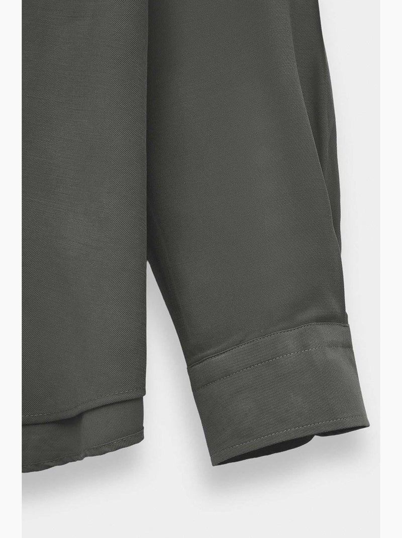 Chemise classique giesto Gris foncé - Kiabi