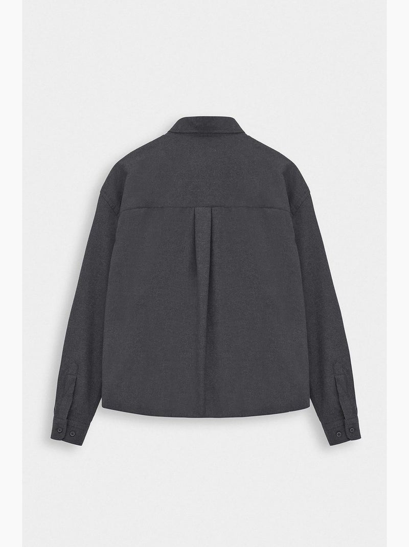 Chemise classique giesto Gris Noir - Kiabi