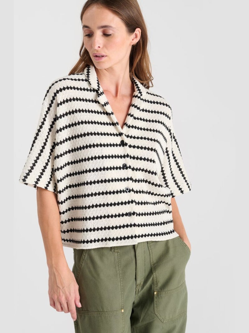 Chemise CLEO 'Le Temps Des Cerises' Blanc - Kiabi