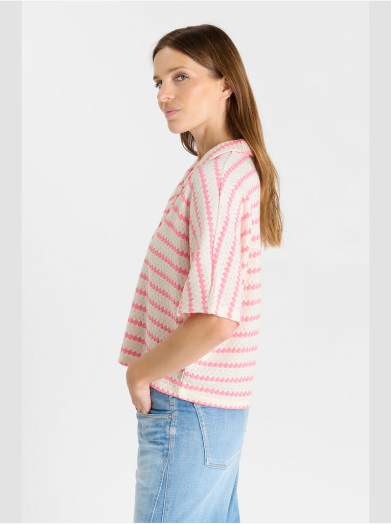 Chemise CLEO 'Le Temps Des Cerises' Blanc - Kiabi