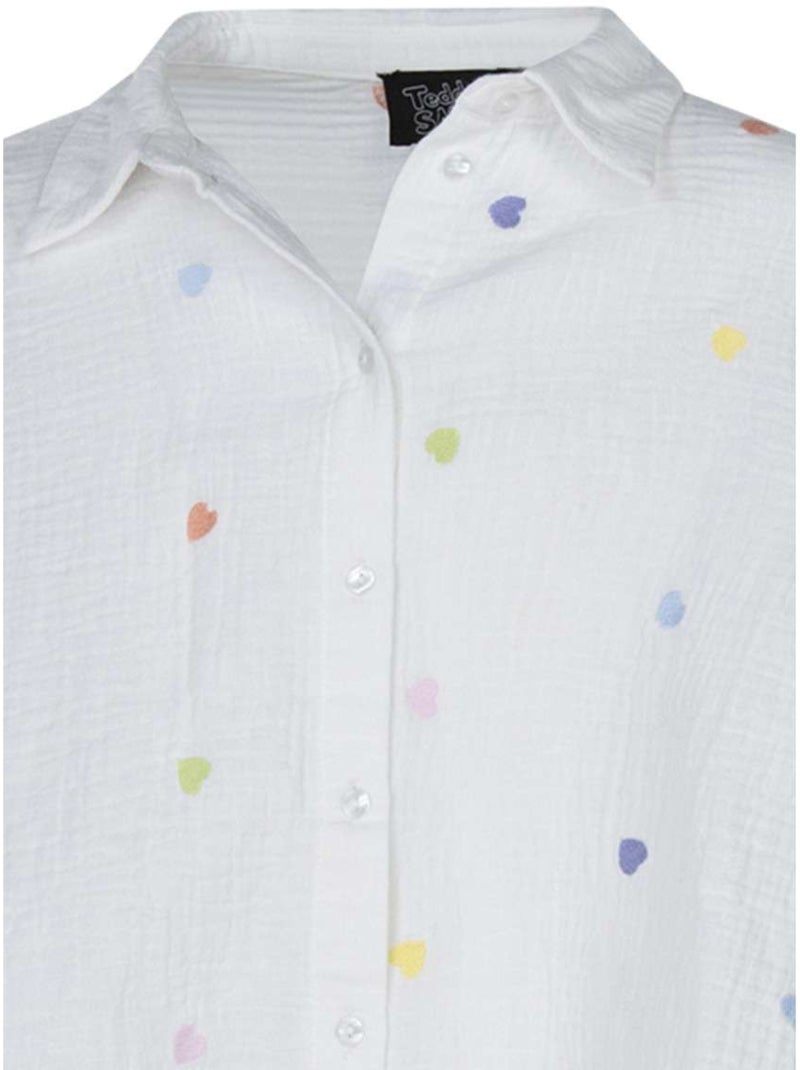 Chemise Coeur Femme Teddy Smith Blanc - Kiabi