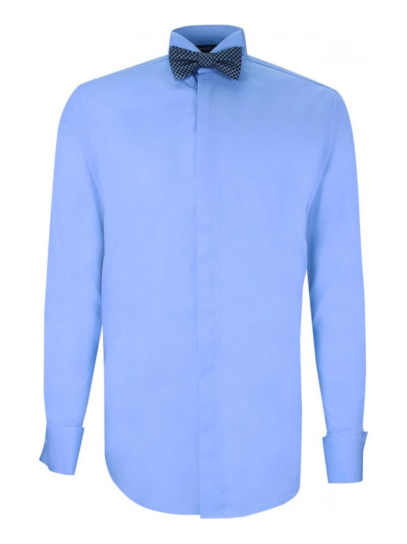 Chemise col cassé PREMIUM Bleu - Kiabi