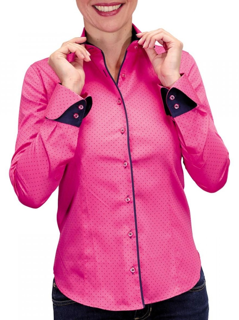 Chemise col claudine DIXY Rose - Kiabi