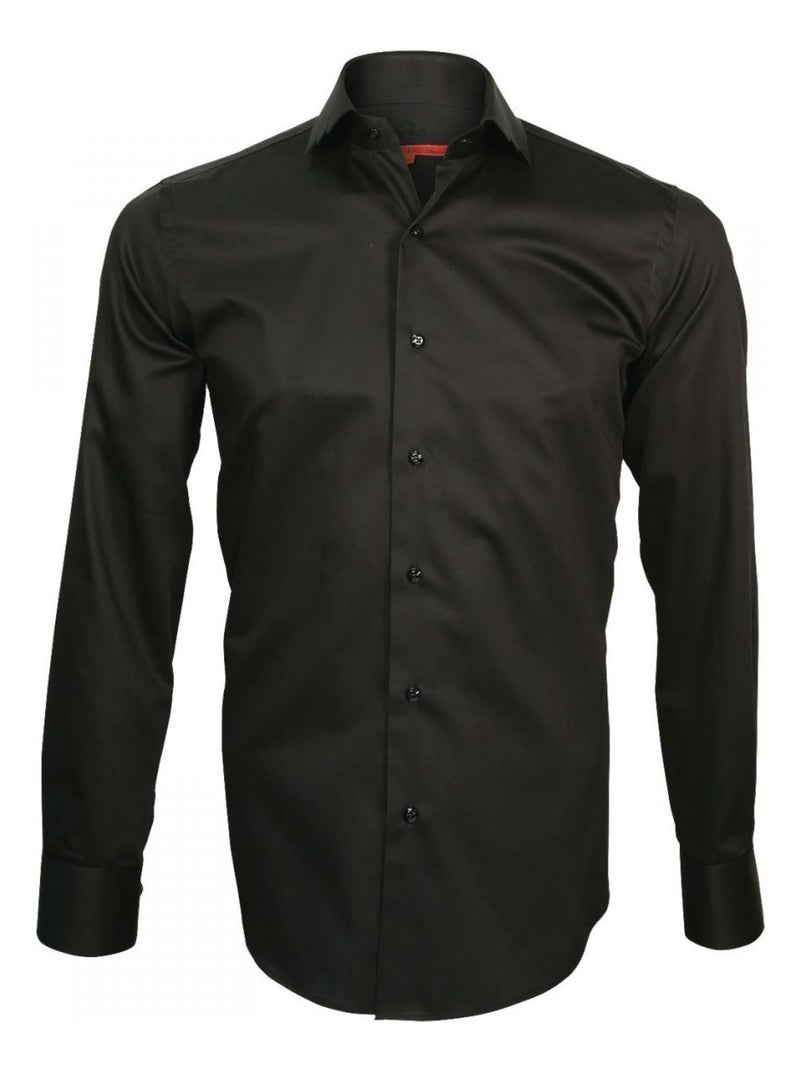 Chemise col crocodile SPARK Noir - Kiabi