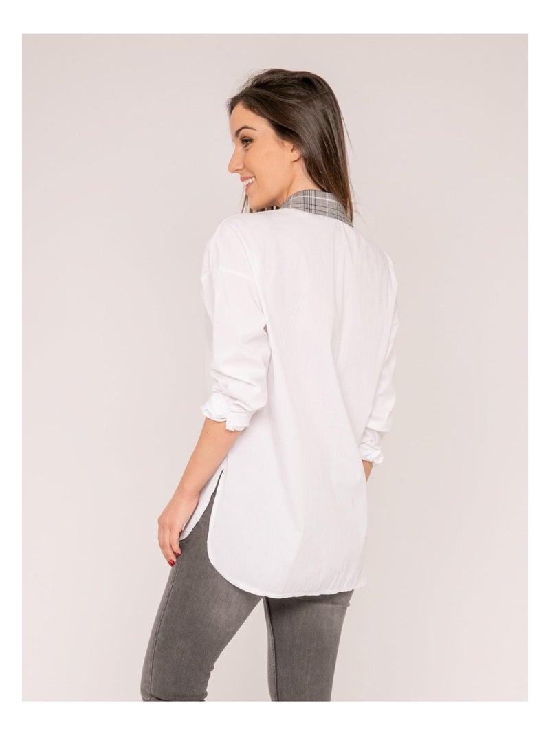 Chemise col fantaisie OSMANE Blanc - Kiabi