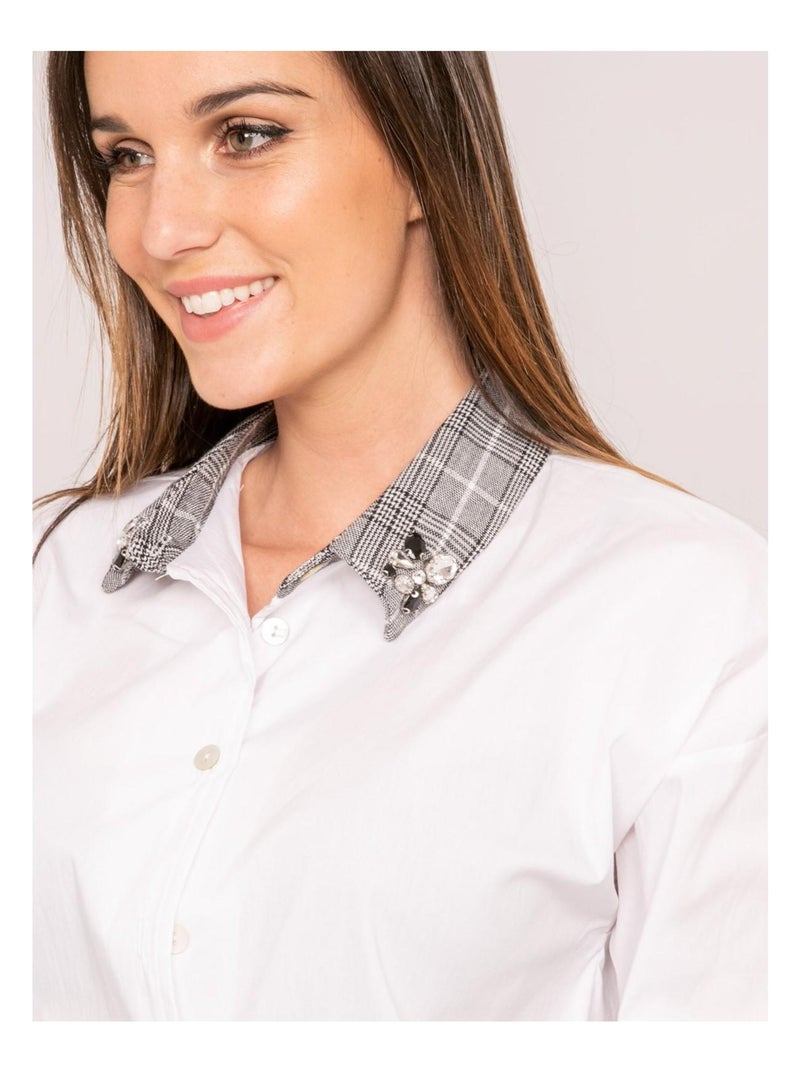Chemise col fantaisie OSMANE Blanc - Kiabi