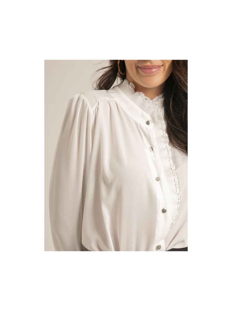 Chemise col fantasie ORELLIA Blanc - Kiabi