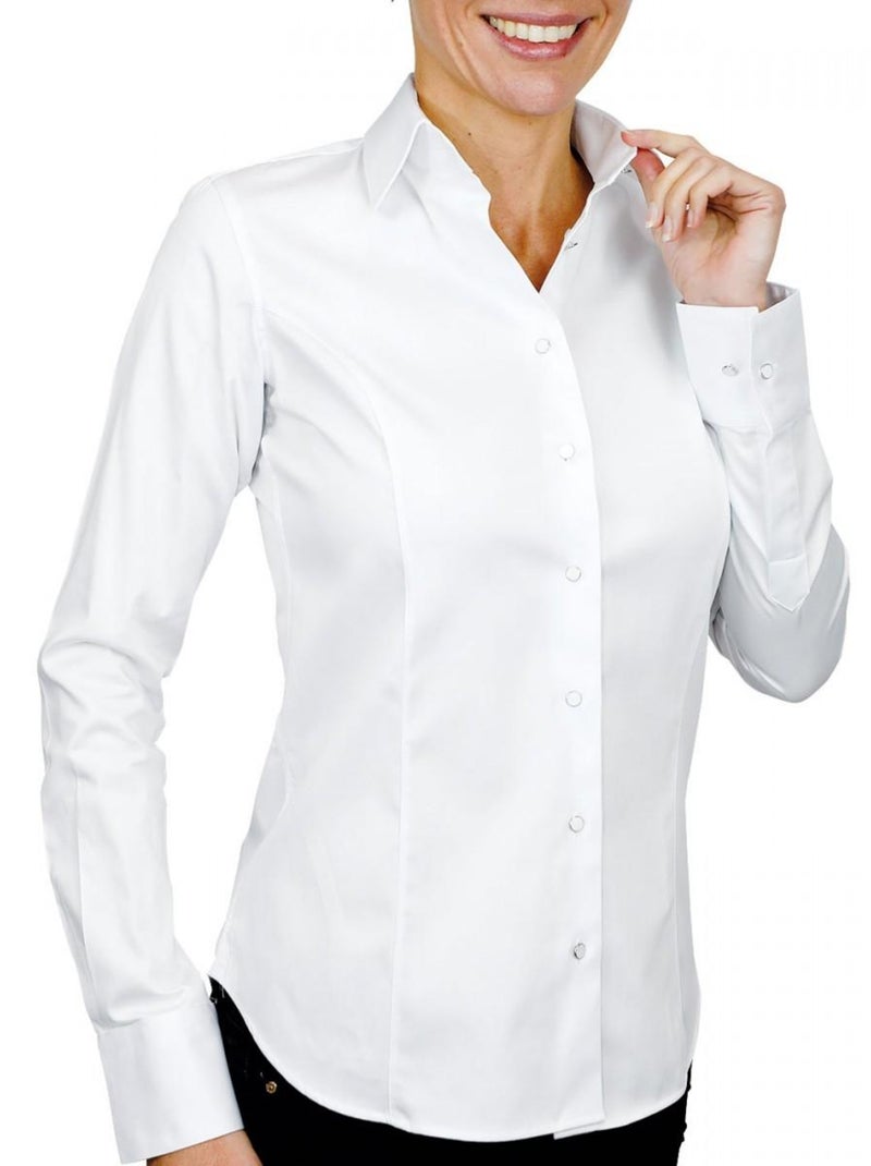 Chemise col italien PORTLAND Blanc - Kiabi