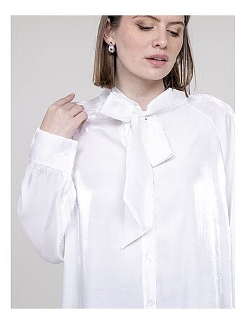 Chemise col lavallière ORNELLA
