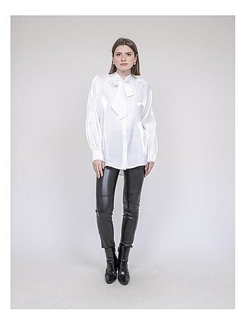 Chemise col lavallière ORNELLA