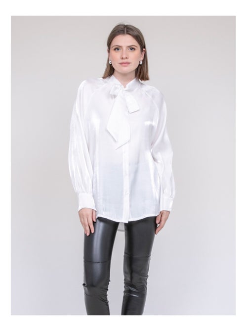 Chemise col lavallière ORNELLA - Kiabi