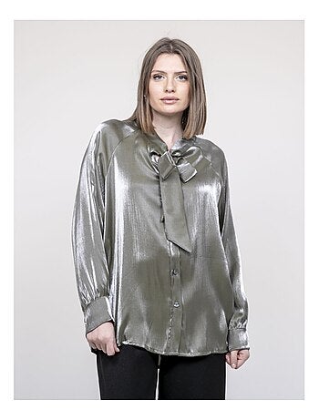 Chemise col lavallière ORNELLA