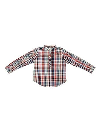 Chemise Col Mao Carreaux LIVERPOOL - La Faute à Voltaire