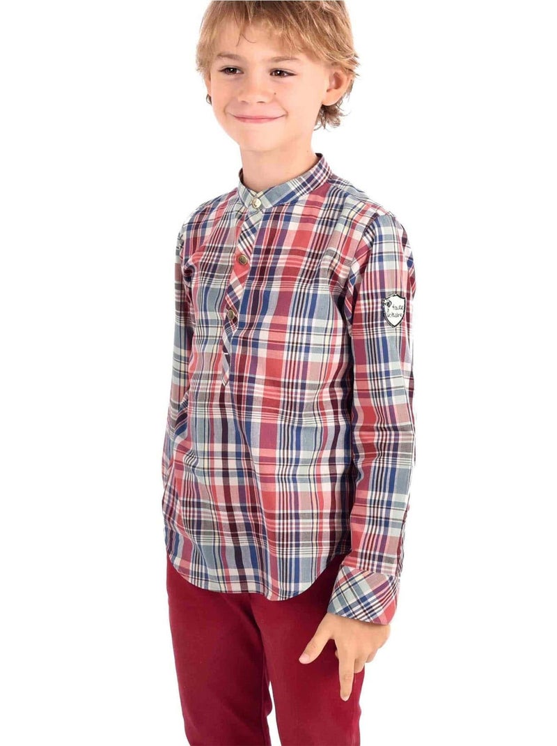 Chemise Col Mao   Carrx Bdx  LIVERPOOL - 'LA FAUTE A VOLTAIRE' Bordeaux - Kiabi